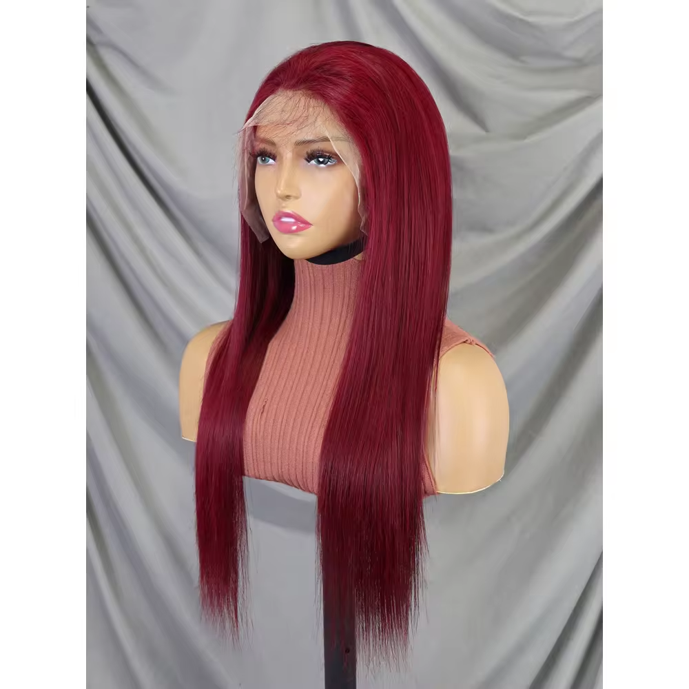 Frontal Lace Burgundy Wig | Premium Full Lace Wig | KUNLIX HAIR