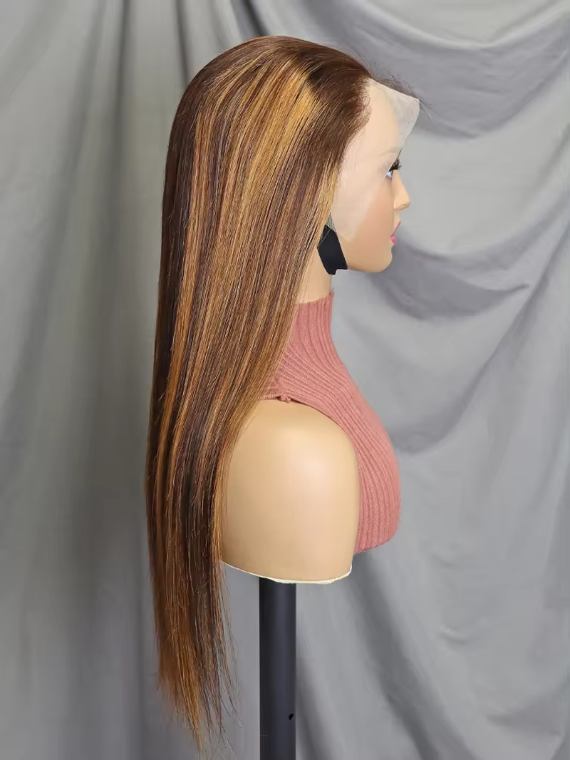 Luxury Virgin Human Hair Straight Frontal Wig