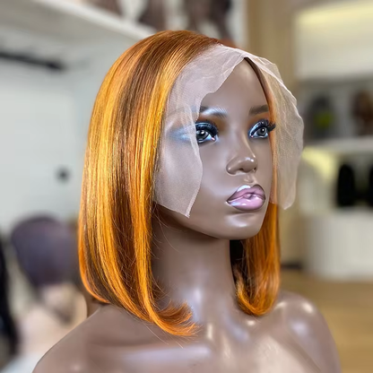 Natural Lace Frontal Bob Wig | Transparent Hairline Wig | KUNLIX HAIR