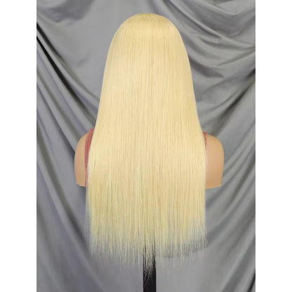 180% Density 13x4 Blonde Color Straight Full Frontal Wig