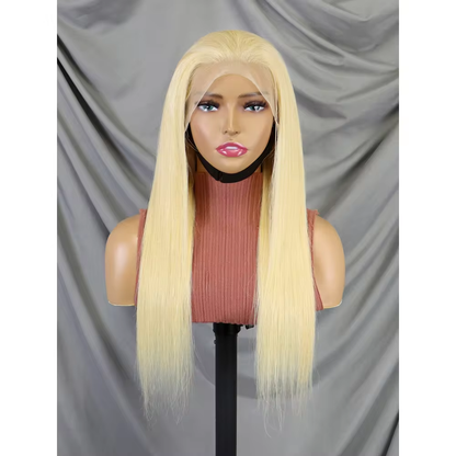 180% Density 13x4 Blonde Color Straight Full Frontal Wig