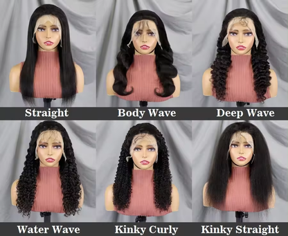 Kinky Curly Transparent Frontal Natural Color 100% Virgin Frontal Wig