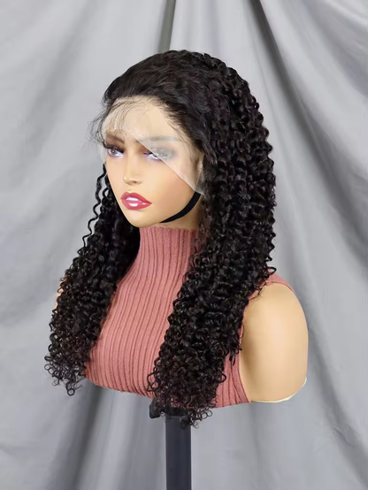 Kinky Curly Transparent Wig | Frontal Natural Wig | KUNLIX HAIR