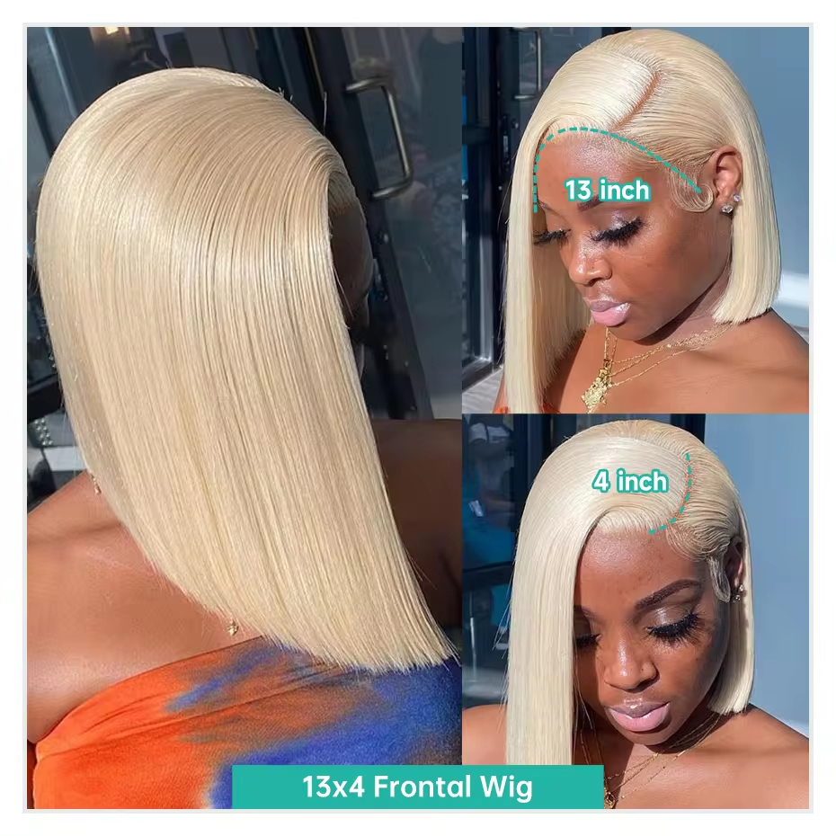 Blonde Bob Lace Wig | Lace Front Blonde Wig | KUNLIX HAIR