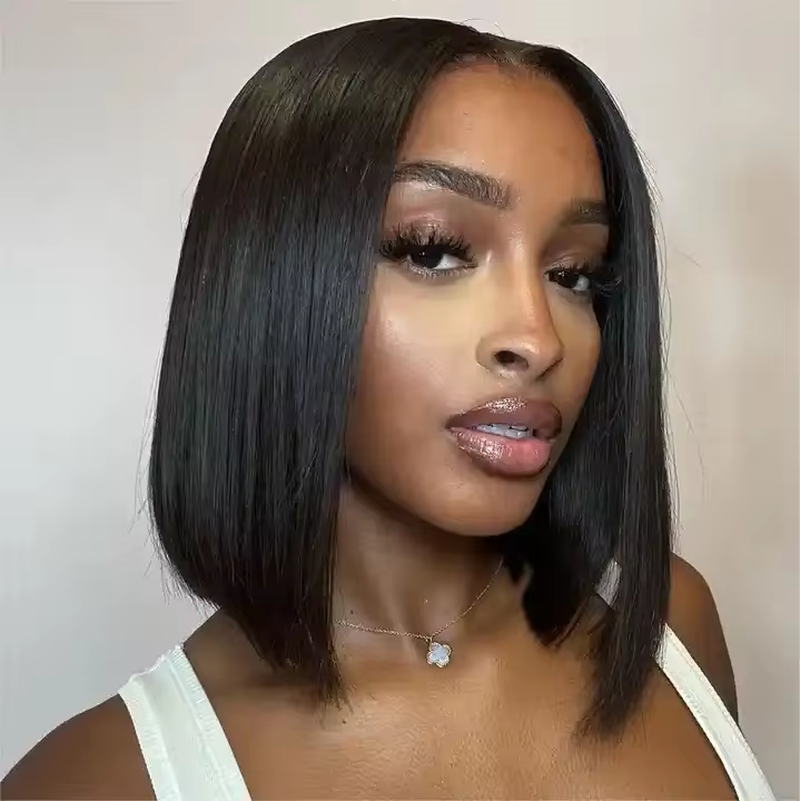 Transparent Lace Bob Wig | Double Drawn Bob Wig | KUNLIX HAIR