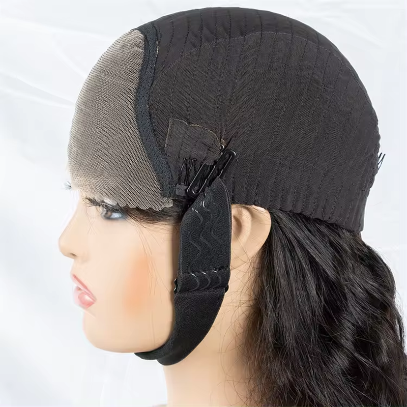 Pre Cut 4*6  Dome Cap Glueless Virgin Human Hair Wig