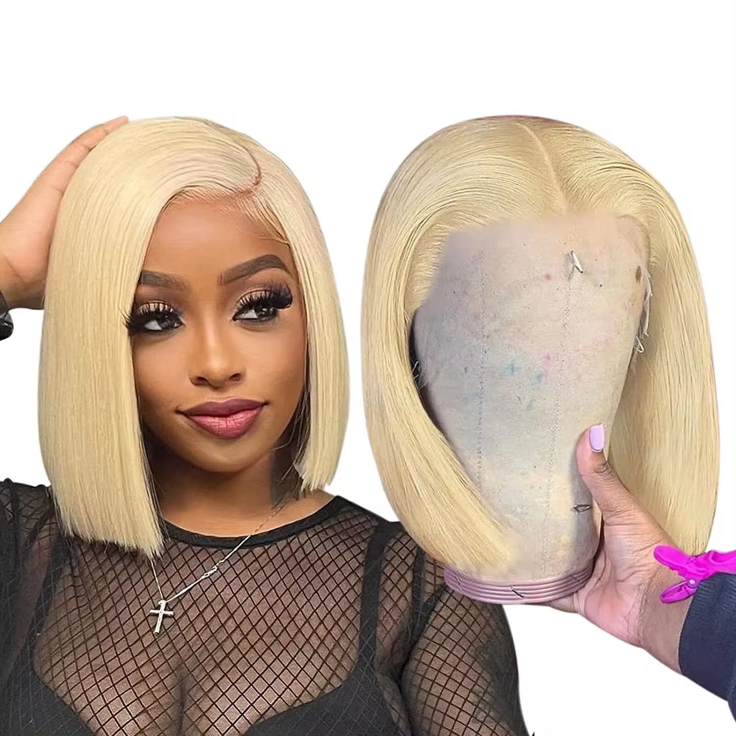 Blonde Bob Lace Wig | Lace Front Blonde Wig | KUNLIX HAIR