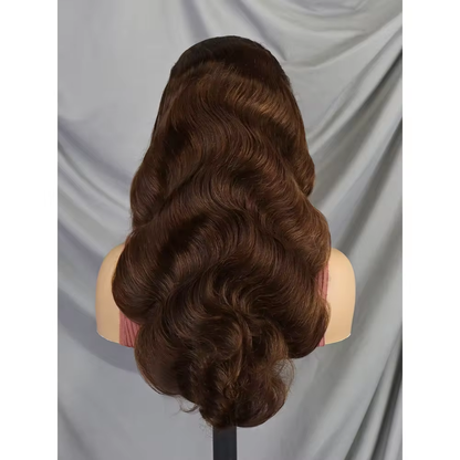 22 Inch Long Raw Hair Body Wave Lace Front Wig