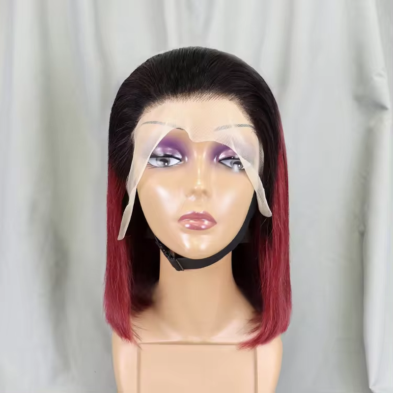 Straight Short 12 Inch Bob 13X4 Full Lace Front Wig