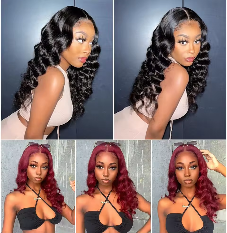 Ready to wear HD Lace Full Frontal Pre Plucked Human Hair Wig