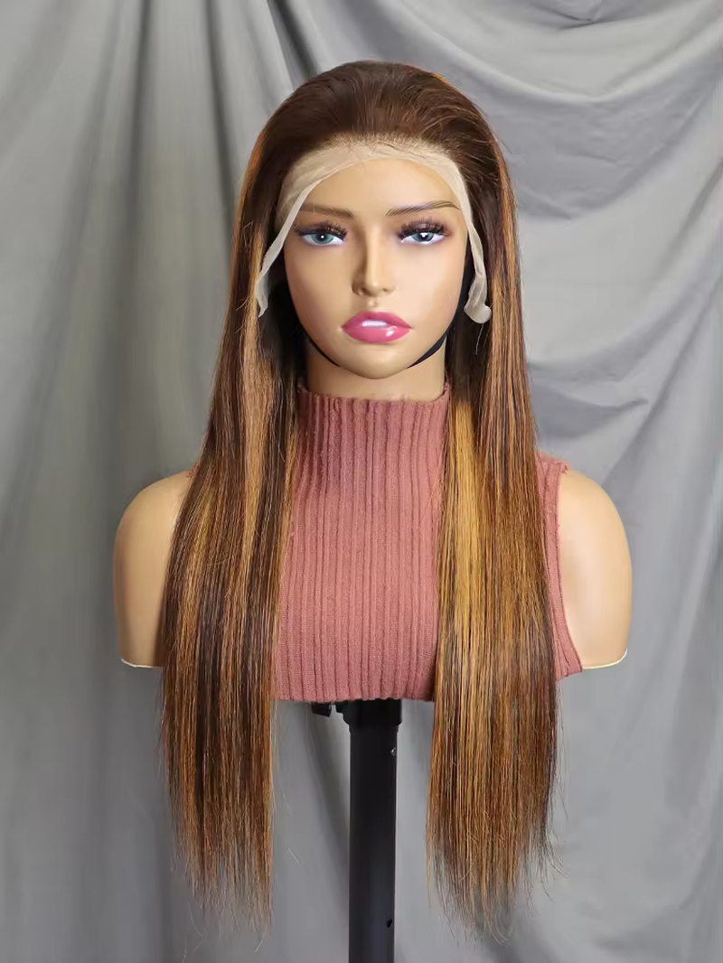 Luxury Virgin Human Hair Straight Frontal Wig