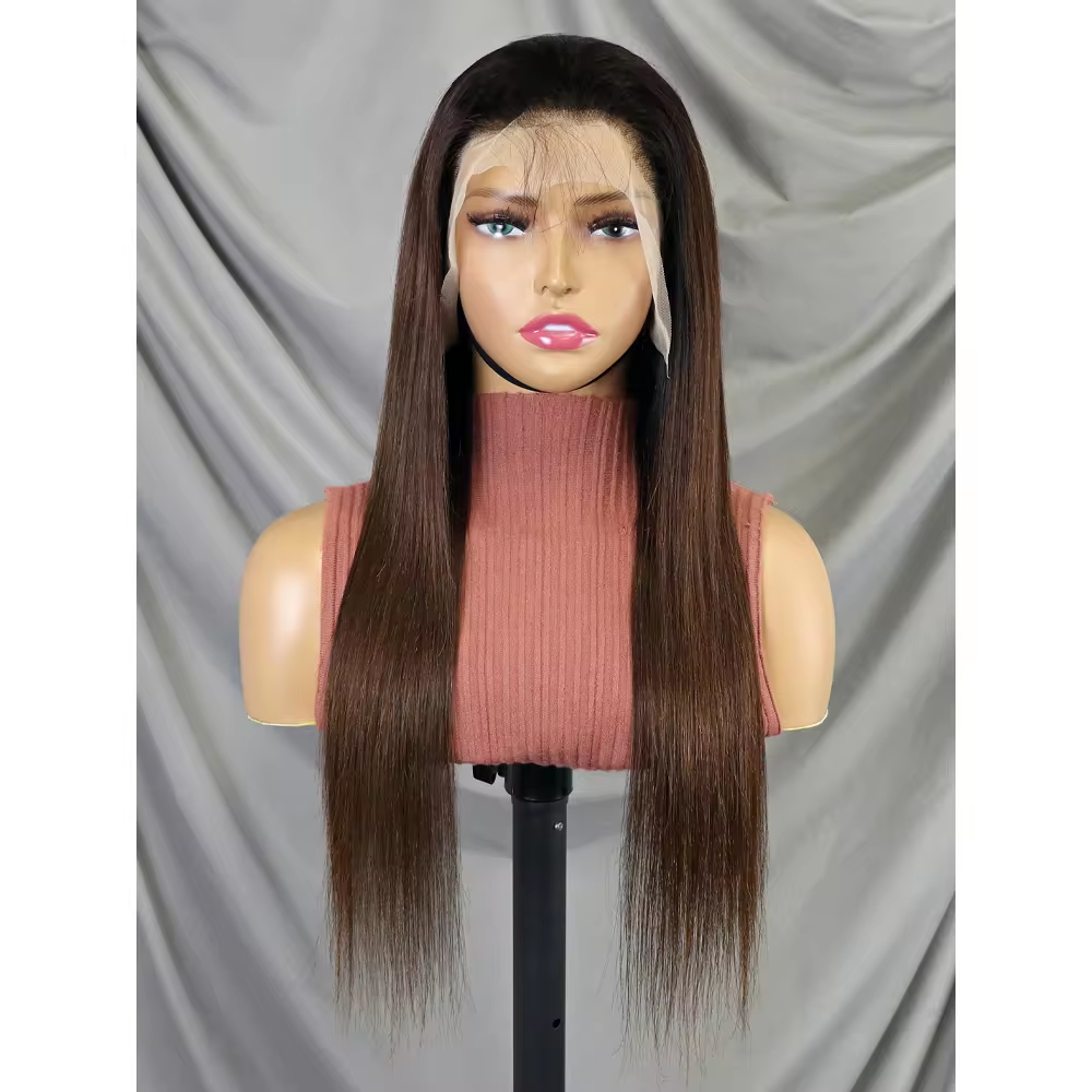 Straight Virgin Hair Lace Frontal Wig