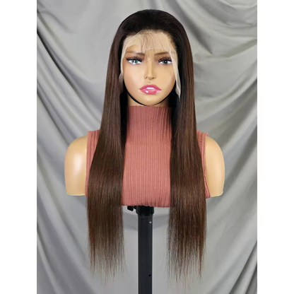 Glueless Ombre Color Straight Human Hair Wig